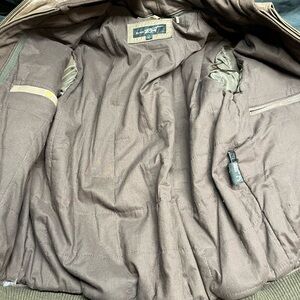 Black Rivet Men’s Brown Leather Jacket with Hood Size Large